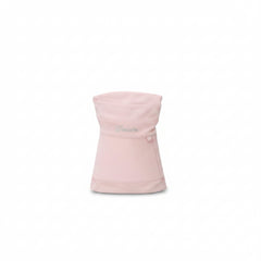 Blush pink sun hat, back view with CACCUS logo, structured crown and side tab