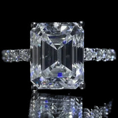Aura Solitaire Ring — 5 Carat Moissanite 925 Sterling Silver