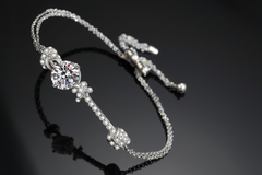 Noir Zircon Bracelet — 2 Carat Moissanite & Zircon 925 Sterling Silver
