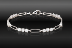 Étoile Solitaire Bracelet — 1.8 Carat Moissanite 925 Sterling Silver