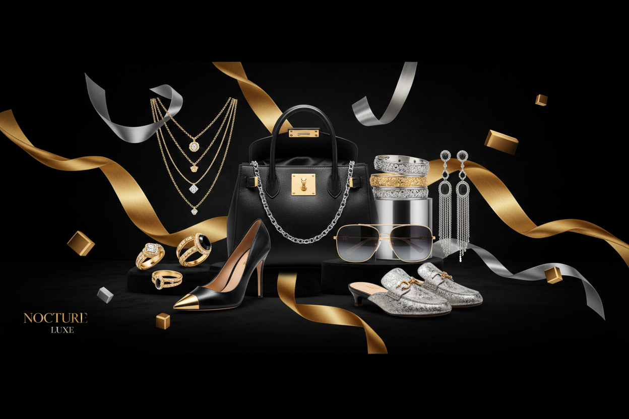 Lux Aura Hero Banner - Gold & Silver